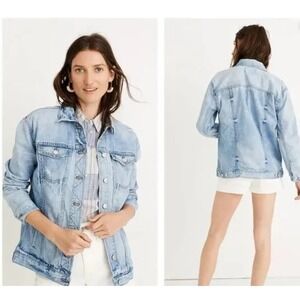Madewell‎ oversized jean jacket, size xs